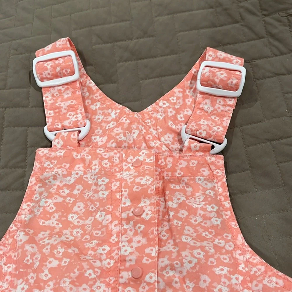 Columbia Girls Salmon Rose Funflower Washed Out Playsuit/NWT/S